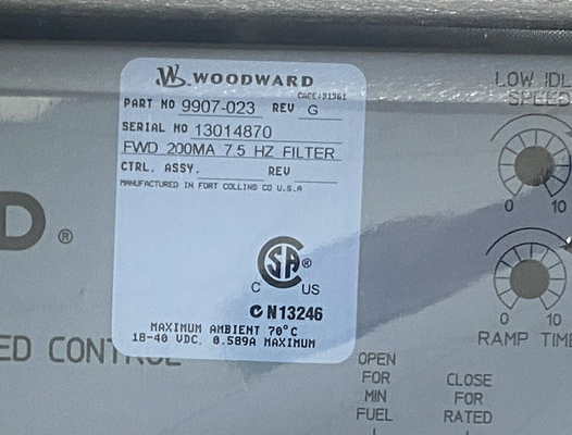 Control de velocidad de acción hacia adelante 4 ′ 20 mA o 1 ′ 5 Vdc 2301A -40 a +158 °F