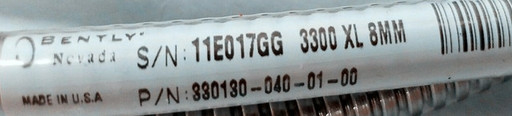 Bently Nevada 330130-040-01-00 3300 XL 8mm Sistema de Transductor de Proximidad Cable de Extensión Blindado
