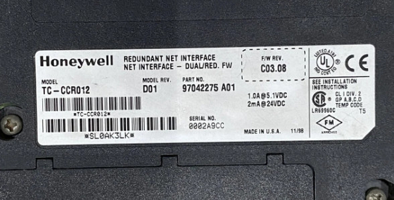 TC-CCR012 Módulo de interfaz redundante de red Honeywell en stock