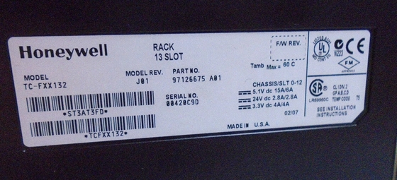 TC-FXX132 Honeywell Experion 13 Repuesto de chasis con ranura para módulo PLC en stock
