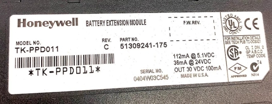 TK-PPD011 Módulo de extensión de la batería de Honeywell Rev C Módulo de control del PLC