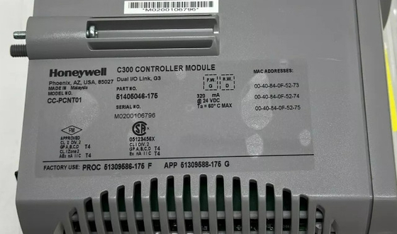 CC-PCNT01 Módulo de control de Honeywell C300 DCS Parts Módulo de control de comandos