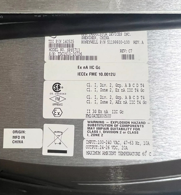 51199930-100 Sistema de control PLC para el bastidor principal de Honeywell y el bastidor de alimentación