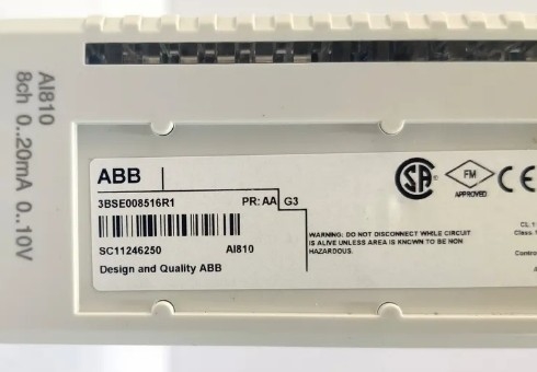 ABB AI810 3BSE008516R1 módulo de entrada analógica 8 canales módulo 800XA PLC