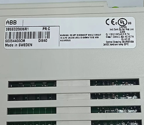 ABB DI840 3BSE020836R1 Entrada digital 24V S/R 16 canales módulo para S800 I/O