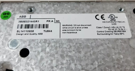 ABB TU844 3BSE021445R1 Unidad de terminación de módulos redundantes DCS Parts PLC Module