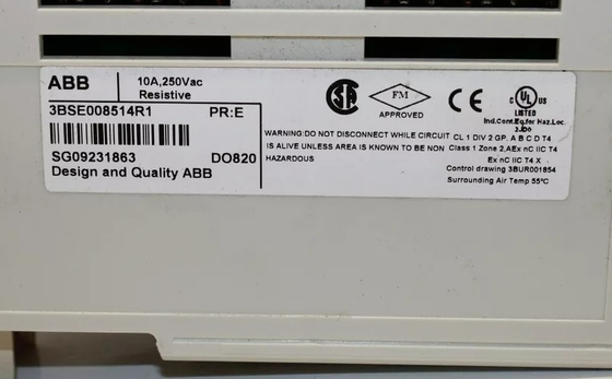 ABB DO820 3BSE008514R1 Módulo de salida digital Relé de 8 canales Módulo PLC