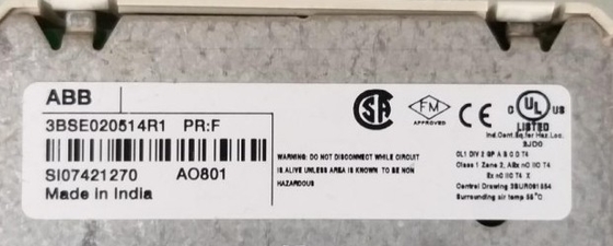 ABB AO801 3BSE020514R1 Módulo de salida analógica 8 canales