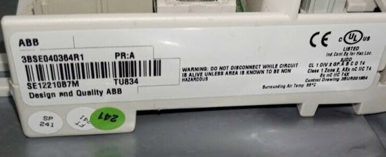 ABB TU834 3BSE040364R1 Módulo de I/O ampliado Unidad de terminación Módulo PLC
