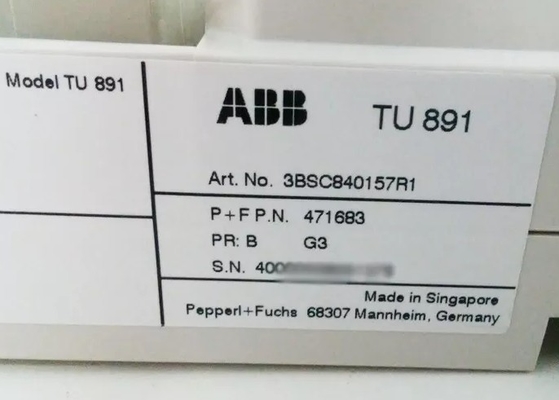 ABB TU891 3BSC840157R1 Unidad de terminación de montaje Módulo PLC en stock