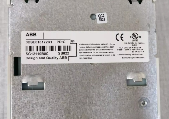 ABB SB822 3BSE018172R1 Unidad de baterías recargables S800 Módulo de entrada y salida