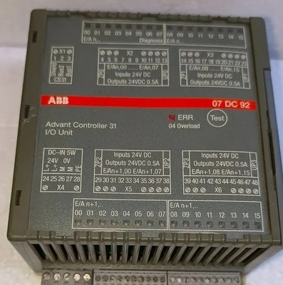 ABB 07DC92 GJR5252200R0101 Módulo de E/S digital de automatización distribuida de los PLC