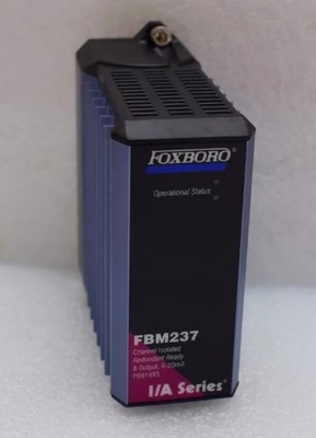 Foxboro FBM237 P0914XS Ocho canales de salida analógicos 0-20 mA Las señales son eléctricamente compatibles con los dispositivos de campo HART