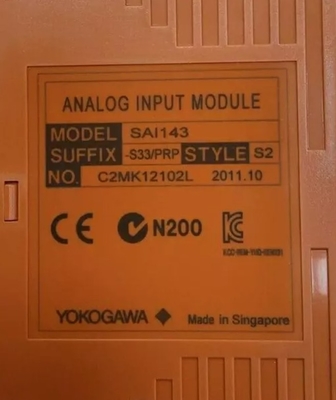 SAI143-S33 YOKOGAWA Módulo de entrada/salida analógico (para FIO) Unidad de control de seguridad y unidad de nodo de seguridad