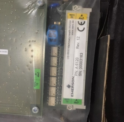 A6120 Monitoreo de vibraciones sísmicas de la caja Emerson