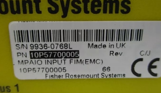 10P57700005 Tabla de interfaz de Emerson Entrada analgica 16 punto 4-20 mA