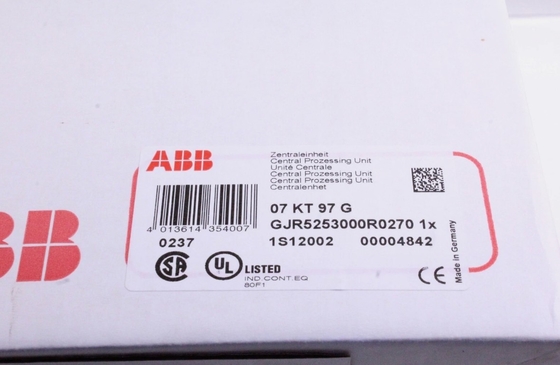 07KT97 GJR5253000R0270 ABB Unidad de procesamiento central Sistemas PLC
