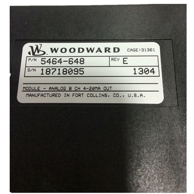 5464 648 PLC análogo DCS del módulo del canal del módulo 8 de Woodward