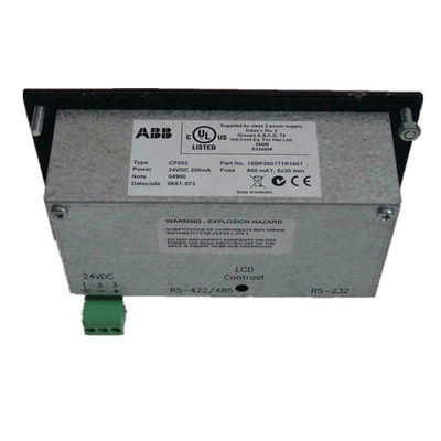 Entrada-salida terminal industrial DCS 1SBP260171R1001 del panel del LCD retroiluminado HMI del PLC de CP502 ABB