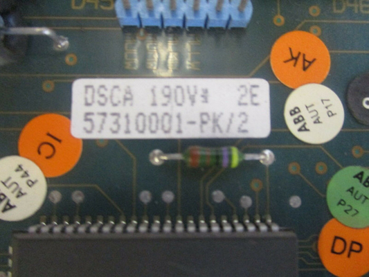 Recambios 57310001-PK del PLC del módulo de procesador de comunicación de DSCA190V ABB