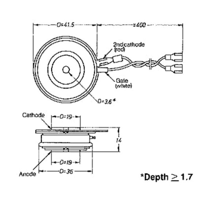 Módulo industrial YS130101-AE de las piezas del rectificador controlado de silicio del tiristor de YST2-03 P12C ABB
