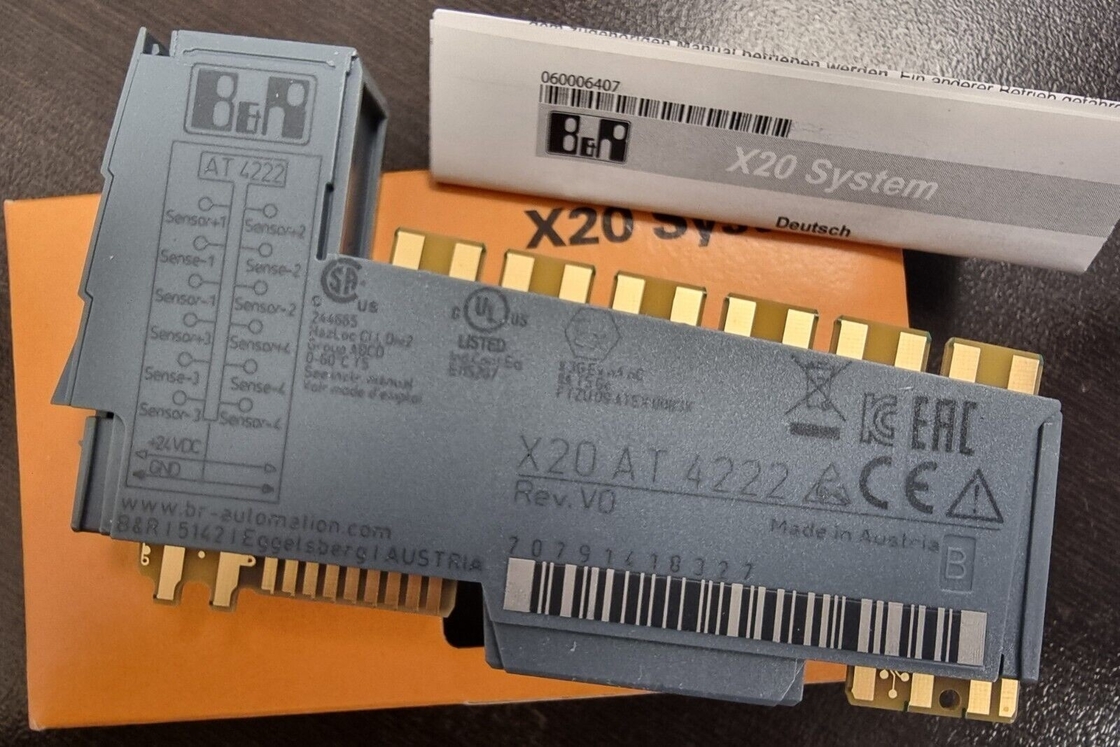 Entradas del módulo 4 de la entrada-salida del SISTEMA PLC de X20AT4222 B&amp;R X20 para la medida de la temperatura de la resistencia