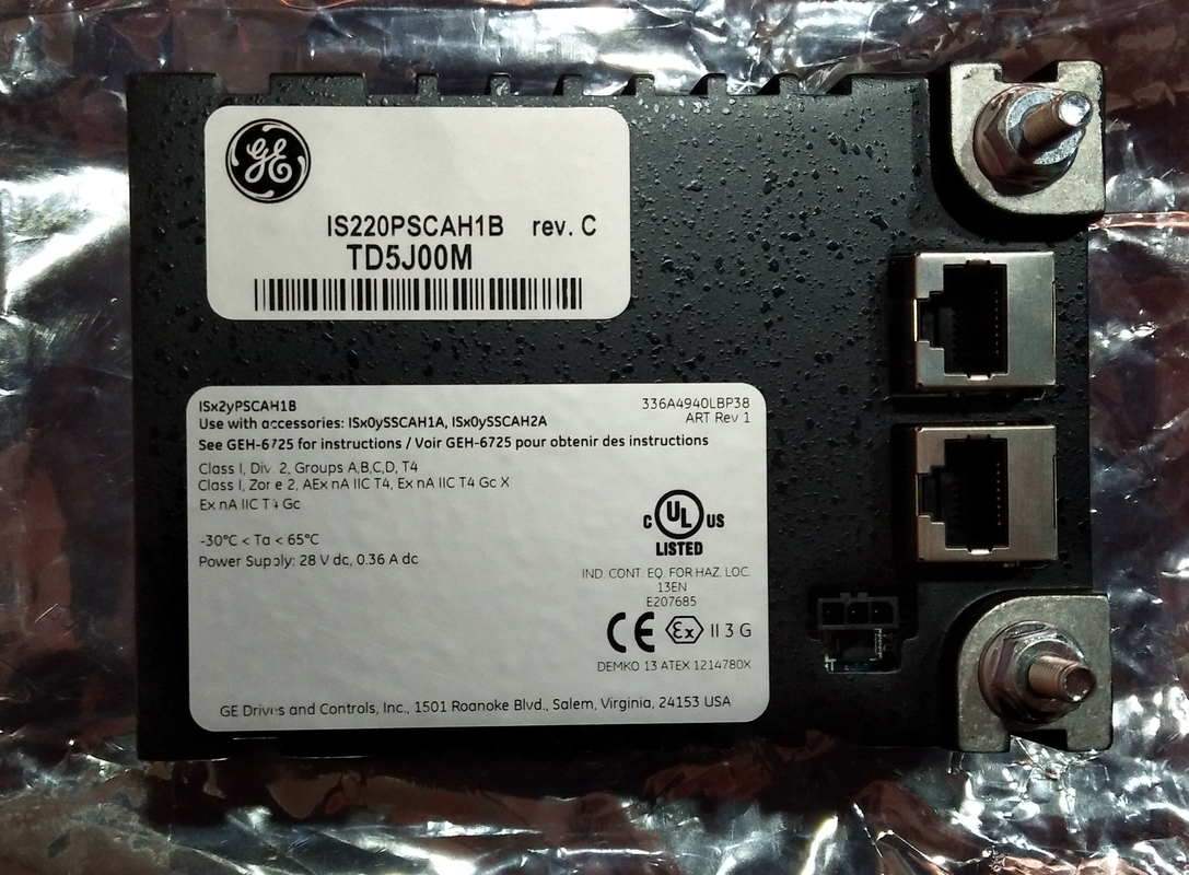 GE IS220PSCAH1A GENERAL ELECTRIC IS200 Módulo de paquete de E/S para aplicaciones de automatización industrial en stock