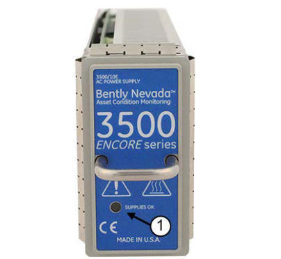 Modulo de suministro de energía de la serie Bently Nevada 3500/10E ENCORE con diseño de media altura de entrada universal de CA para el sistema 3500 ENCORE