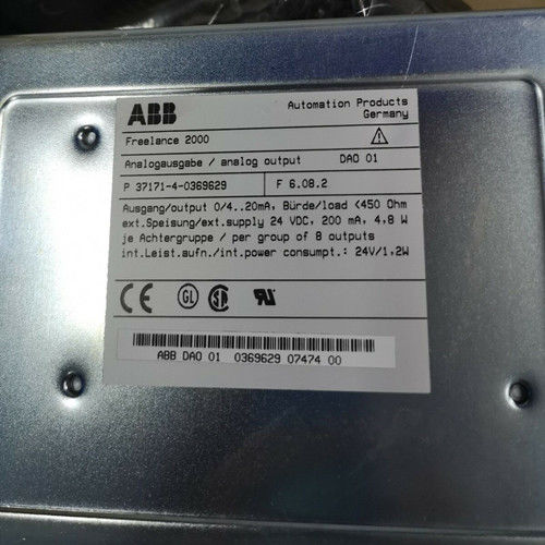 El análogo de los recambios del PLC de DAI01 ABB entró V3 para atormentar los módulos basados Y0369628M de la entrada-salida
