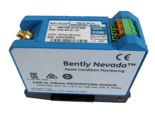 Bently Nevada 330180-91-00 3300 XL Sensor de proximidad para medición sin contacto en el sistema de sensores de corriente de Eddy